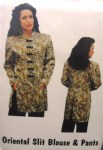 oriental slit blouse